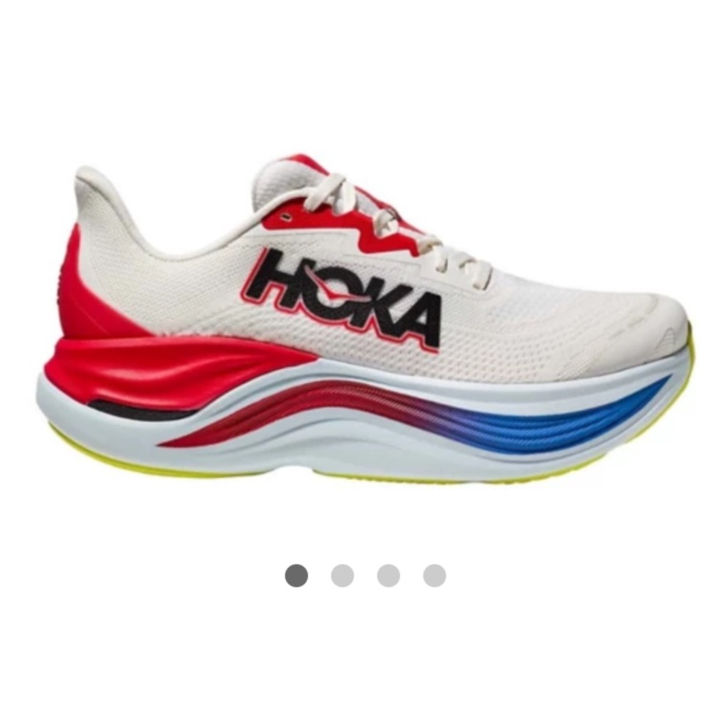 Hoka Skyward Men’s Sneakers - White, Red, and Blue